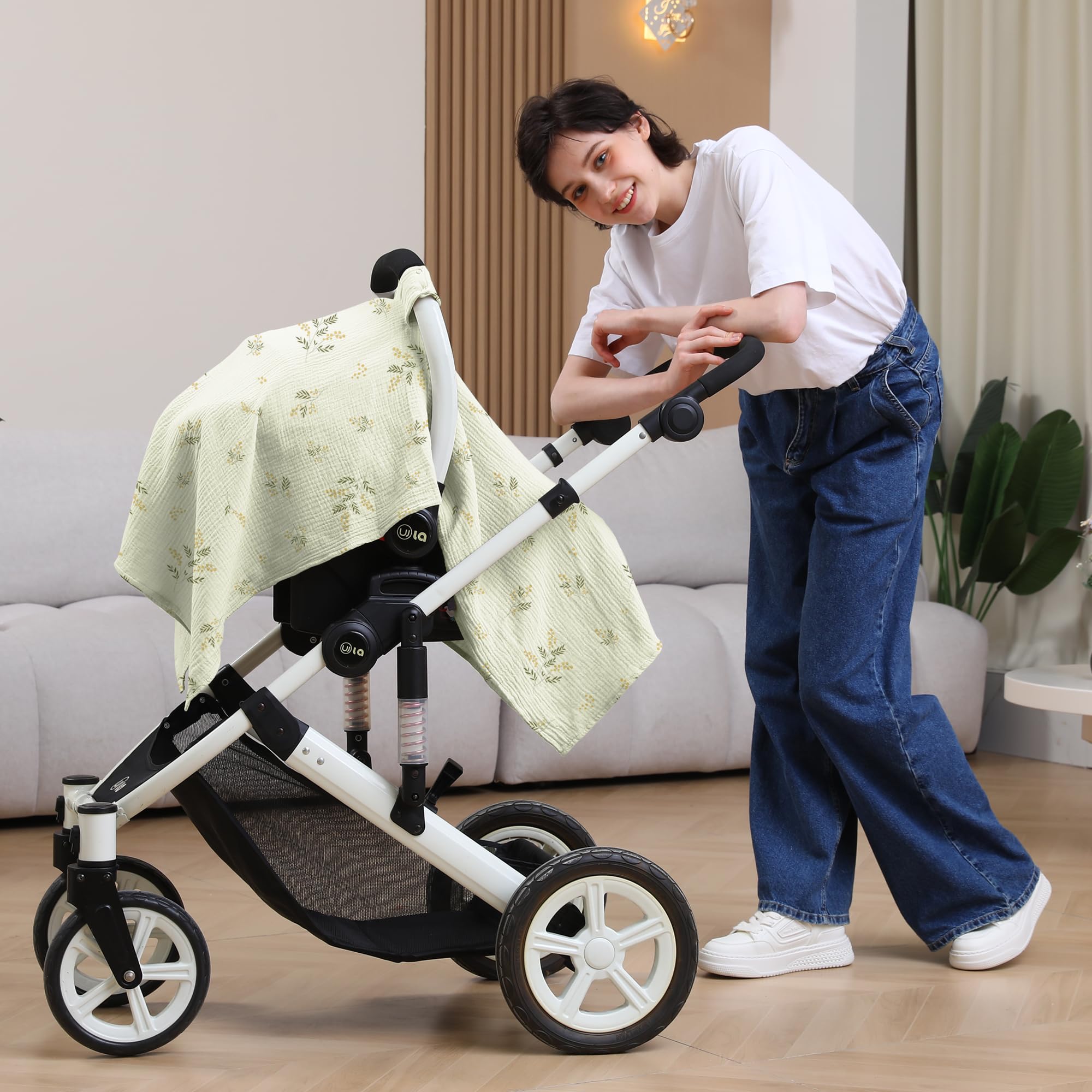Seejoy snapped-closure-easy-installation car-seat-cover enables quick, secure setup
