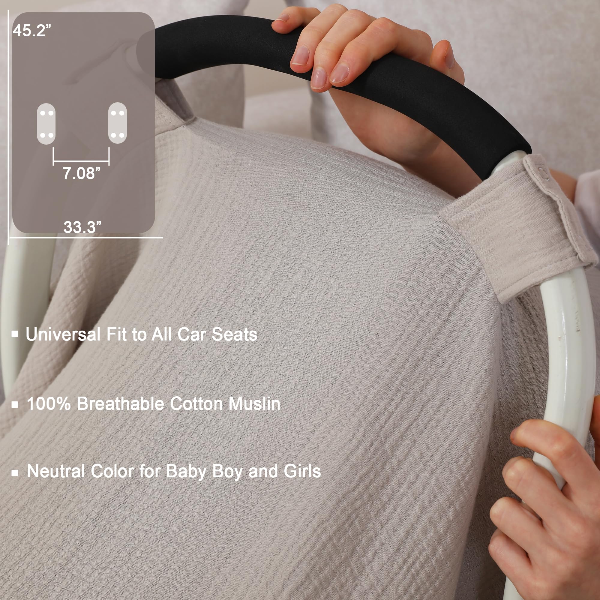 Seejoy universal-fit stroller cover suits most strollers with coverage