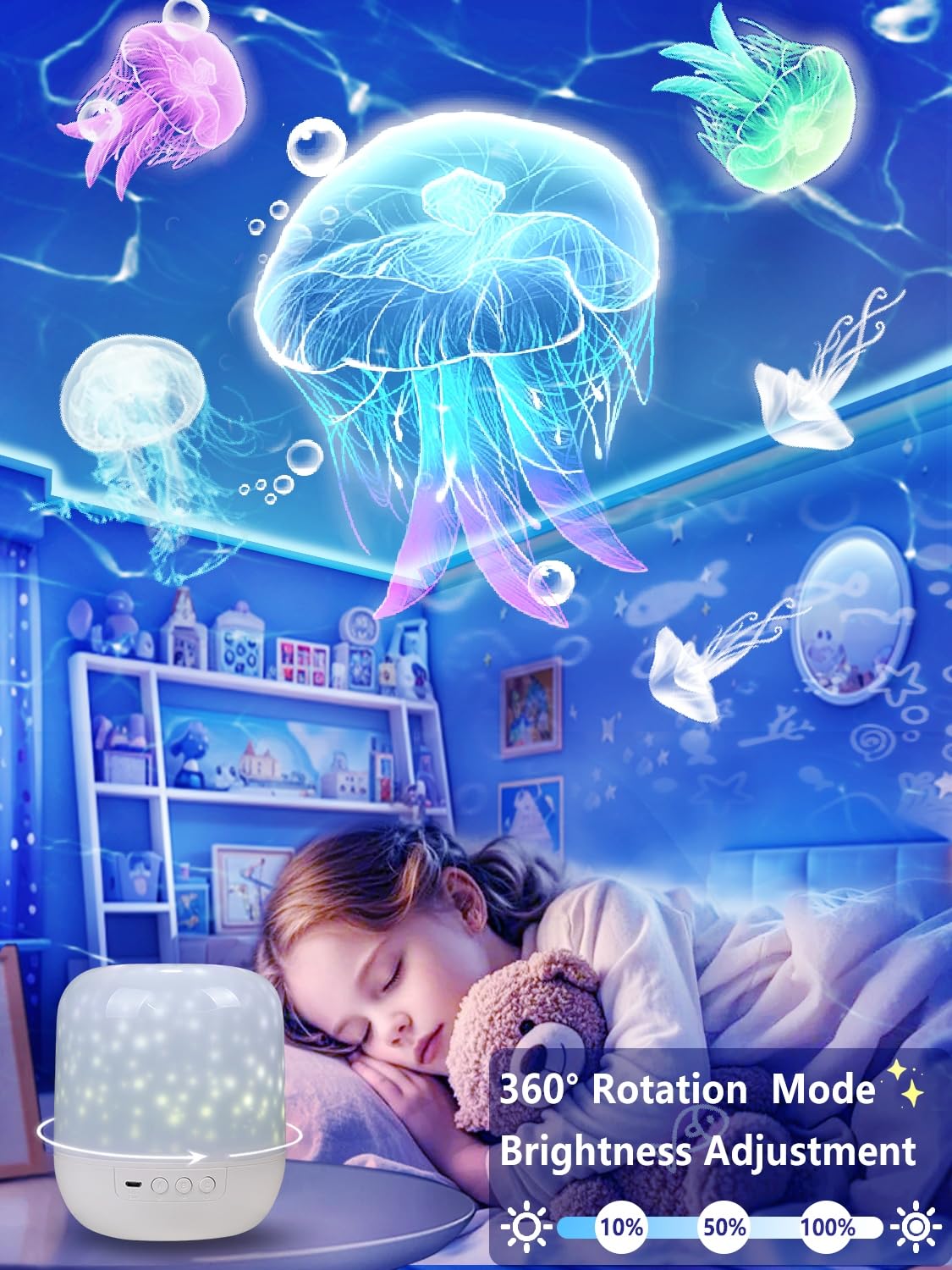 SEEKSTARS adjustable brightness for bedtime or parties
