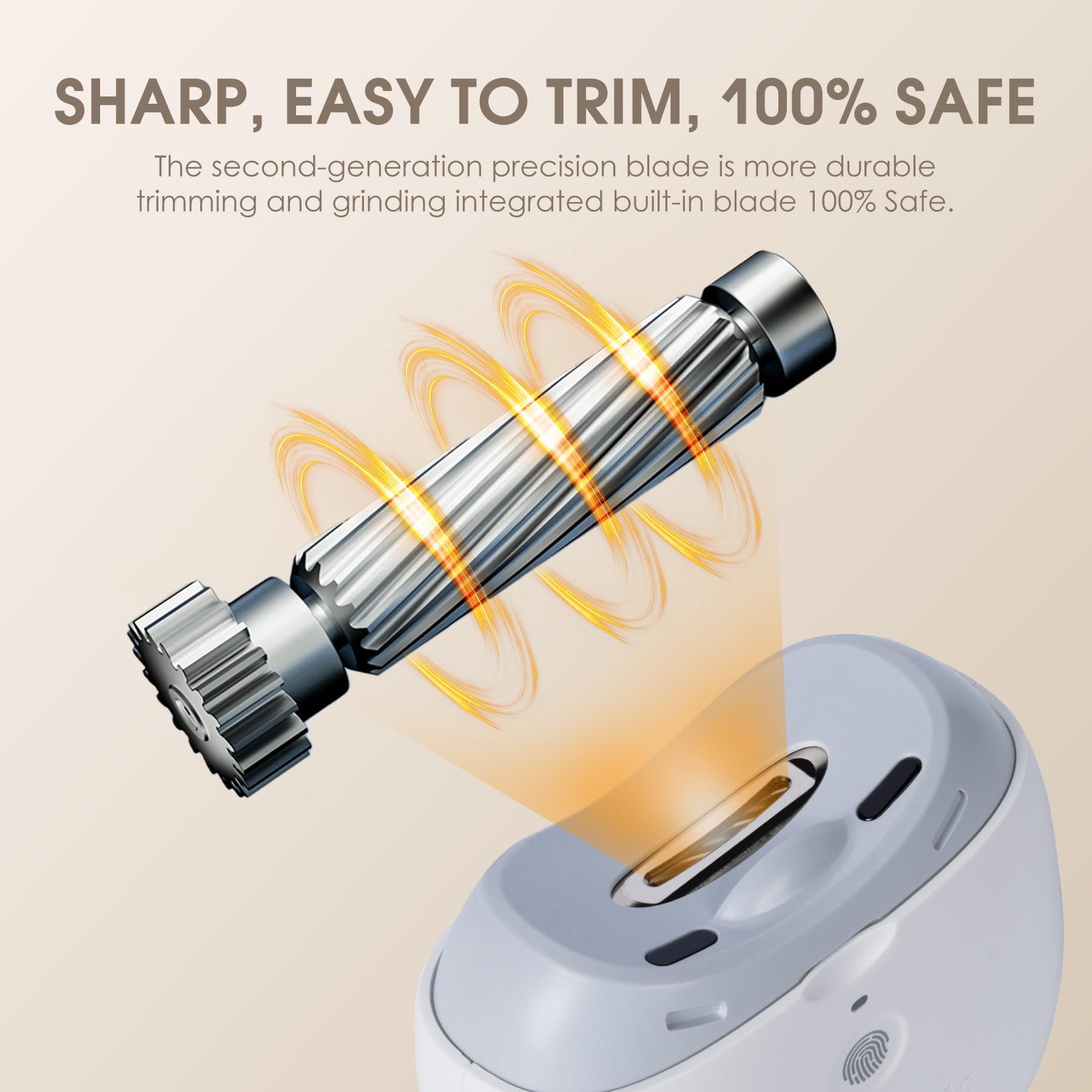 Seemagic electric nail clipper LED light enables precise trimming in dim rooms