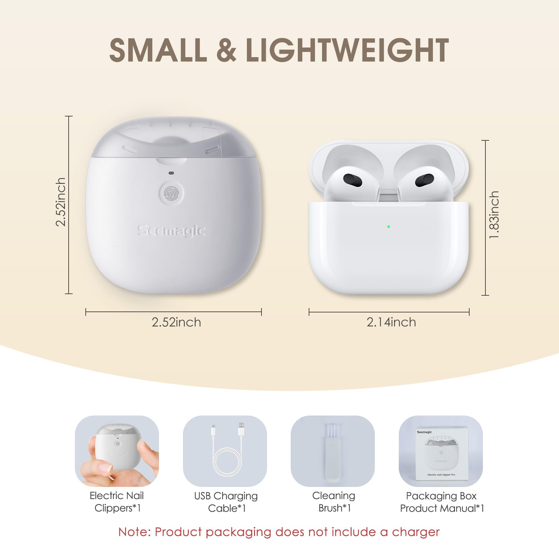 Seemagic nail clipper compact design suitable for travel and quick grooming