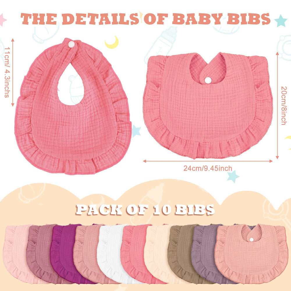 Seematn retro-color bandana bibs in unisex design, gentle on skin