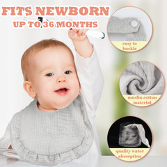 Seematn bibs use adjustable side snaps for a secure, comfortable fit.