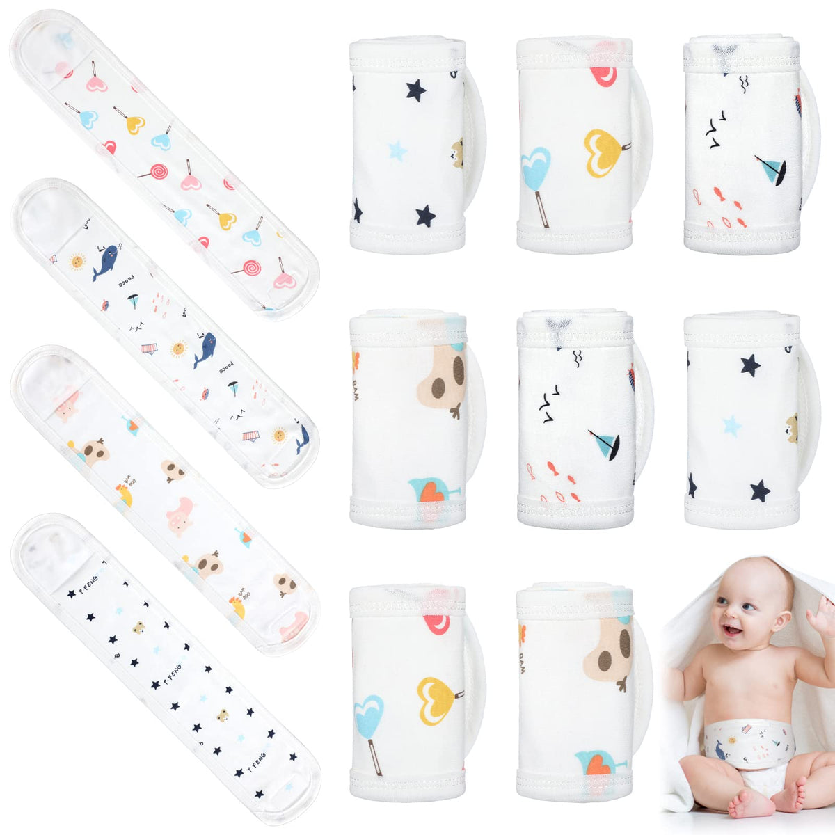 Seematn cartoon sea-animal belly band in soft cotton for daily wear.
