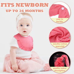 Seematn muslin bibs are soft, breathable, and absorbent for spills