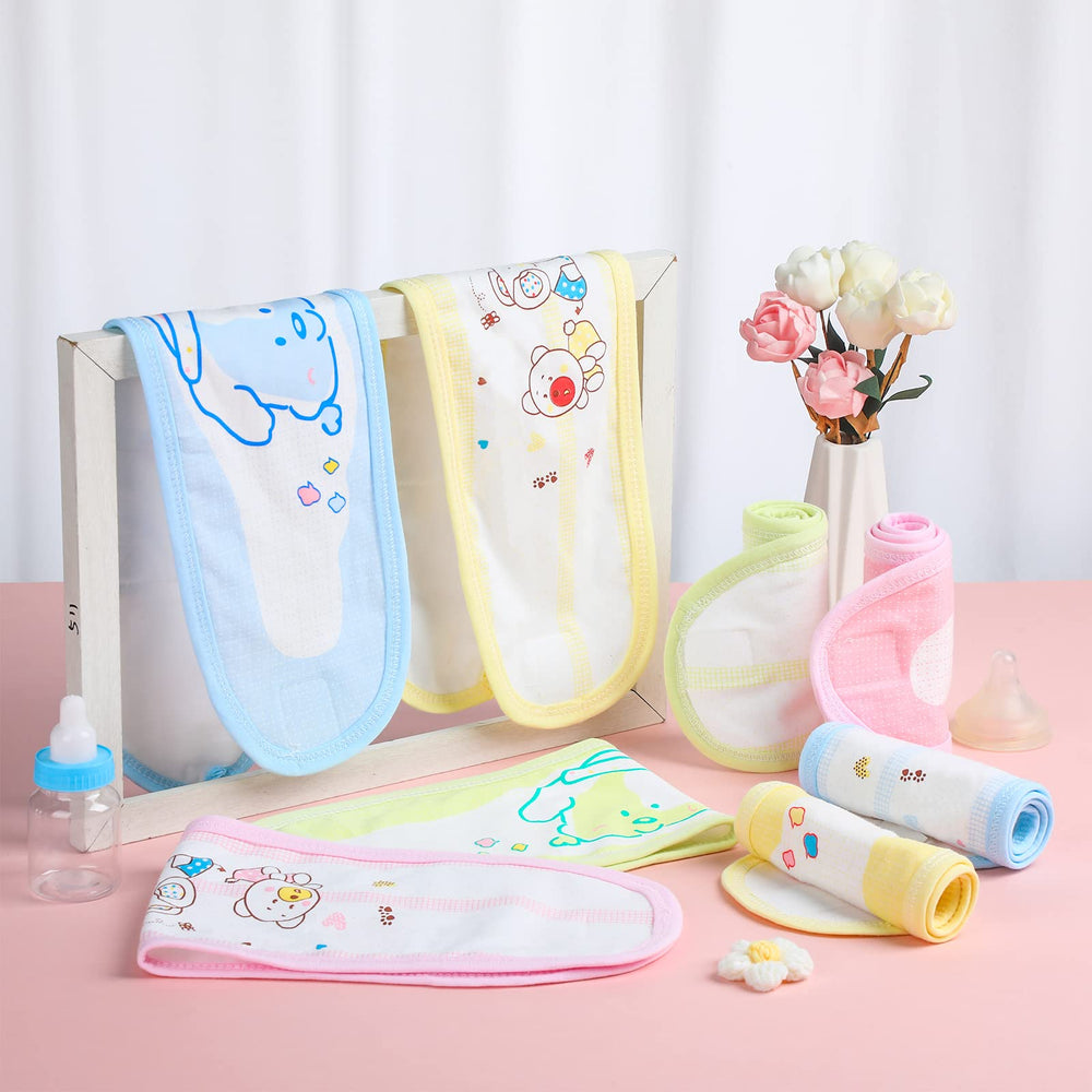 Seematn pink navel belt with cartoon design enables quick, gentle fastening