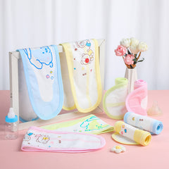 Seematn pink navel belt with cartoon design enables quick, gentle fastening