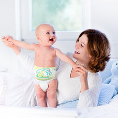 Seematn blue soft cotton belly band provides cozy navel-area protection