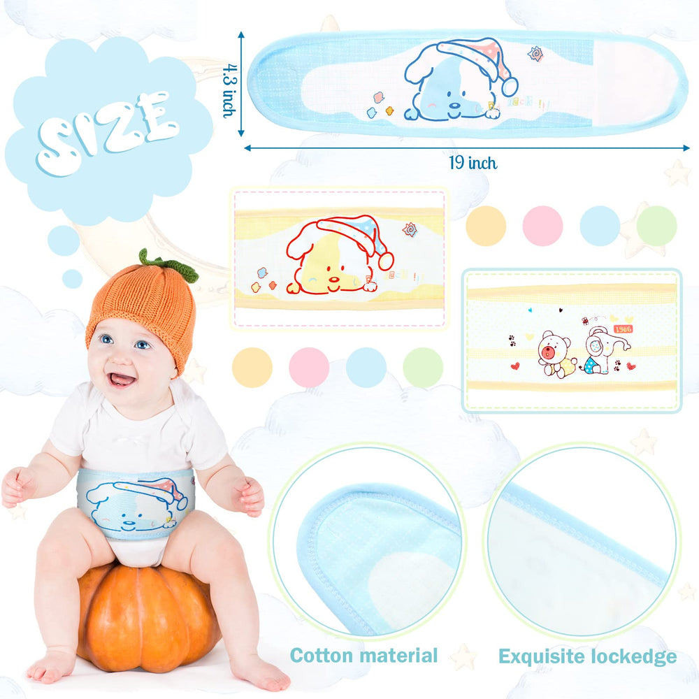 Seematn cartoon-design belly band in green supports comfortable tummy coverage