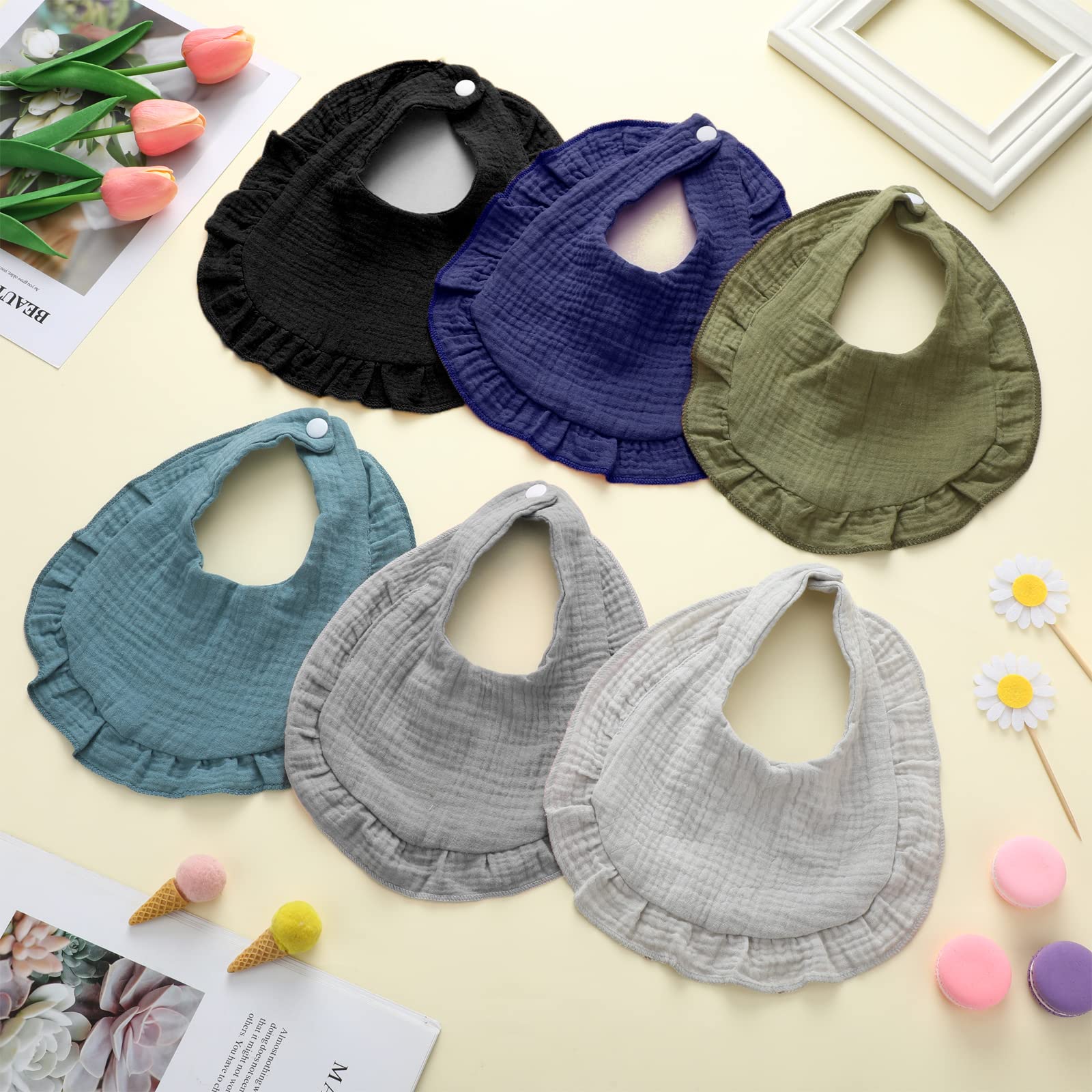 Seematn unisex baby bibs; gift-ready for new parents and showers