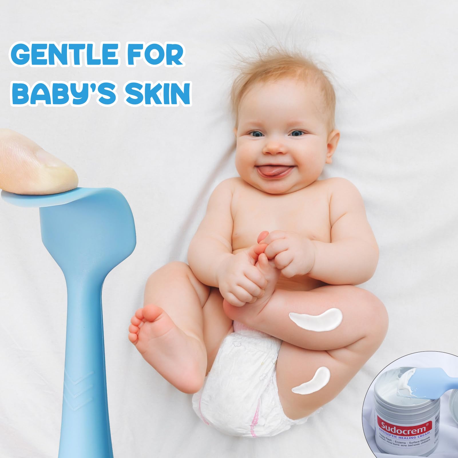 Seeway diaper cream spatula blue keeps hands clean during use