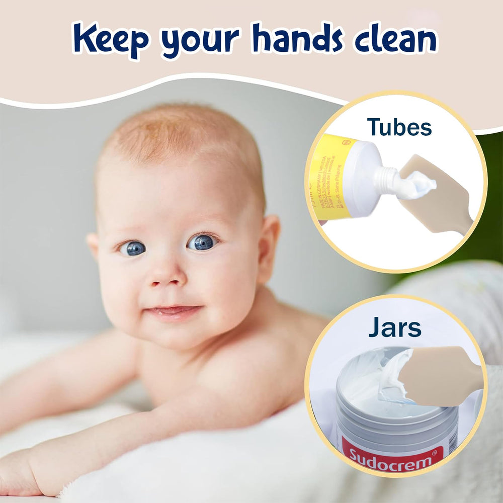 Seeway easy-clean diaper paste spatula; wipe clean after every diaper change.