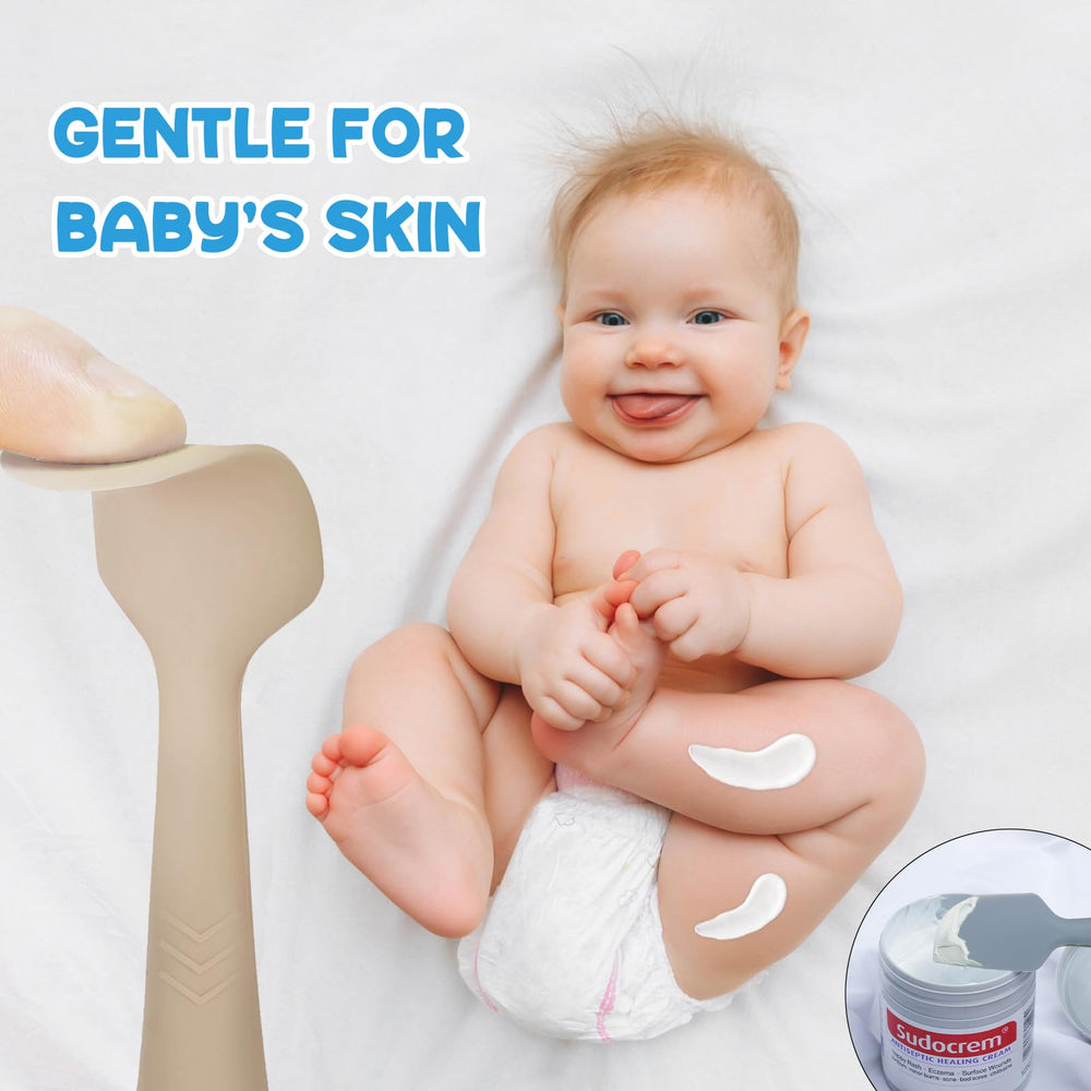 Seeway travel-size diaper cream spatula simplifies applying ointment on the go.