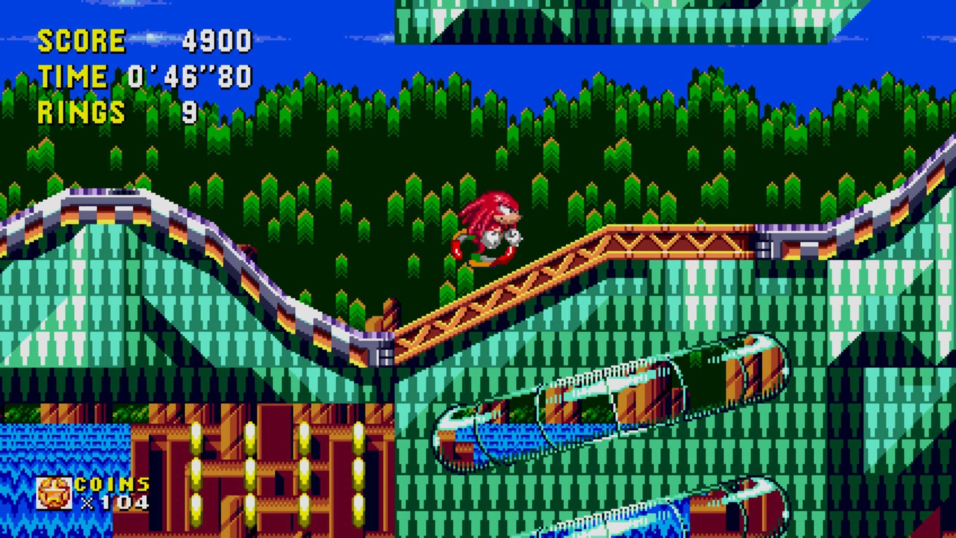 SEGA Sonic Origins Plus gameplay arcade-start screenshot showcases classic runs and crowd-pleasing levels.