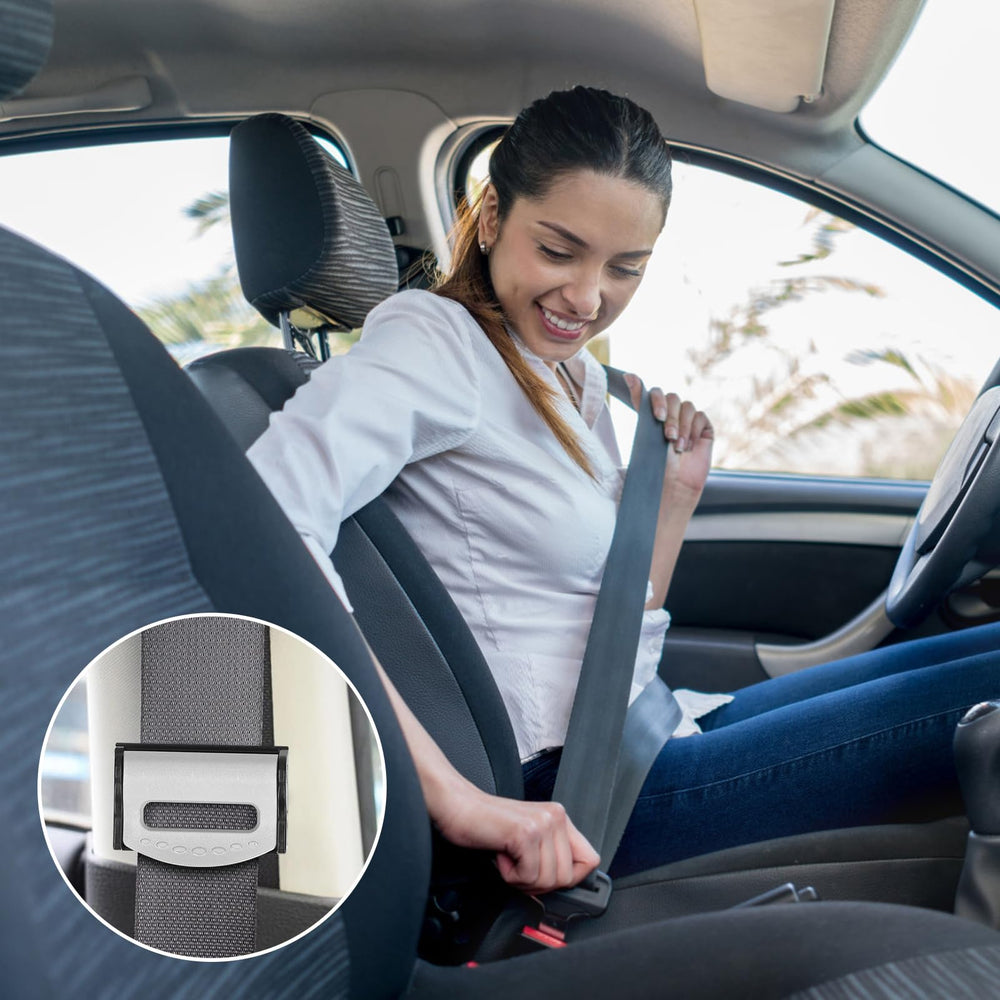 Segrehy seat belt adjuster clip installation step for quick setup