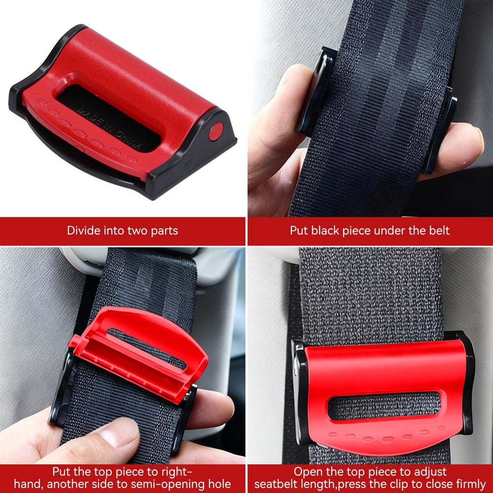 Segrehy SUV compatibility with standard seatbelts in larger vehicles.