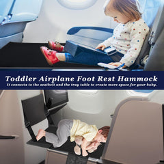 SEILETOO adjustable straps secure the footrest for baby during flight.