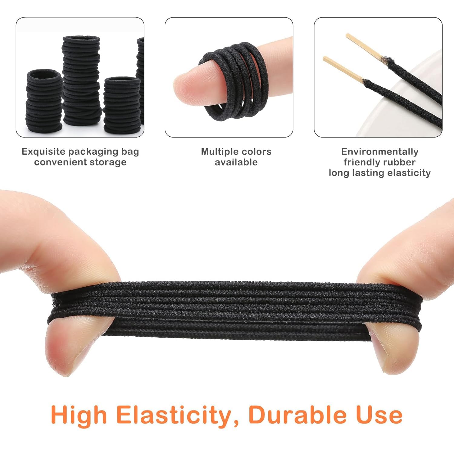 Seiolieliou multi-color hair ties enable creative styles and quick outfit matching