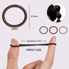 Seiolieliou neutral colors hair ties complement outfits and simplify styling.