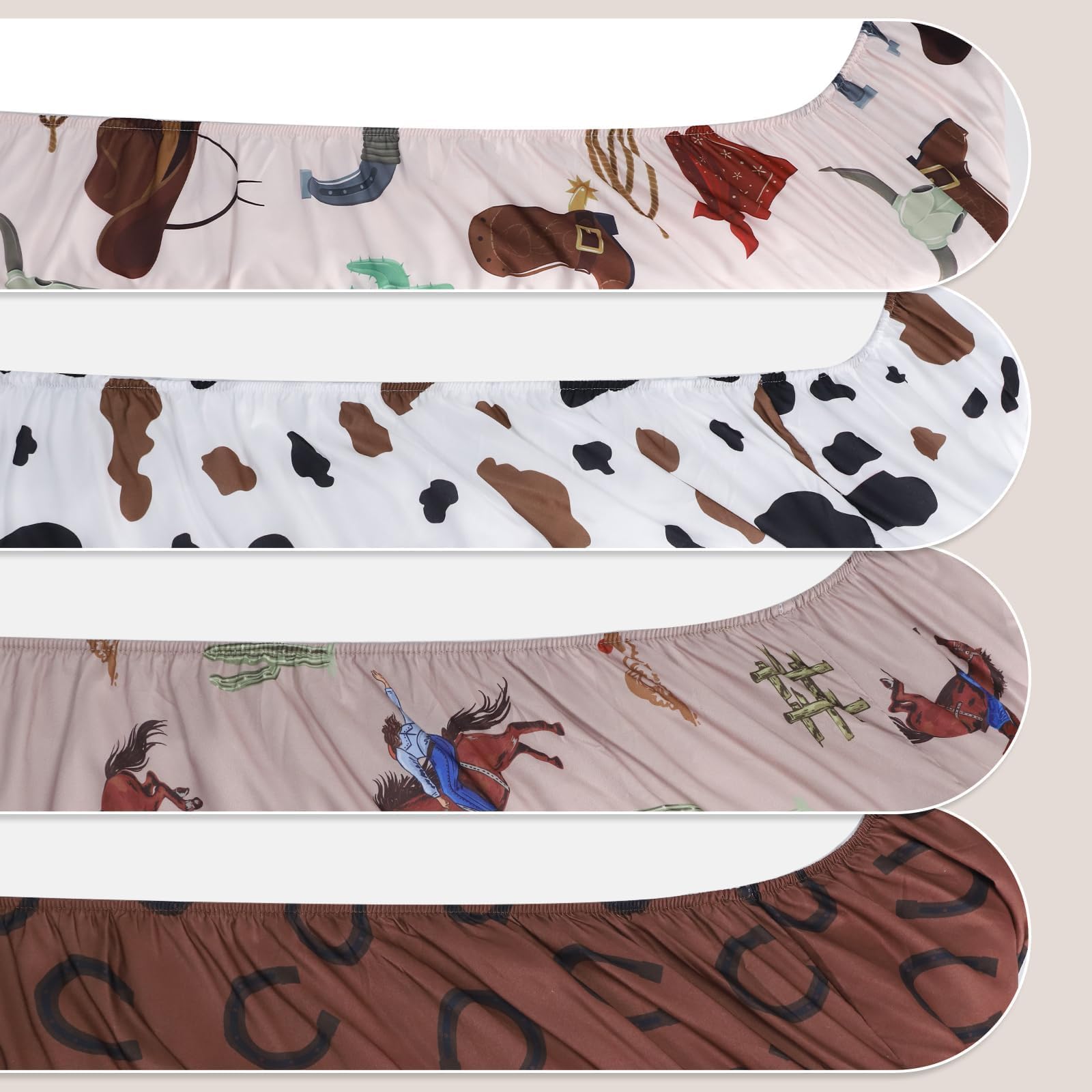Sel Natural elastic-fitted crib sheets ensure a secure fit on standard cribs.