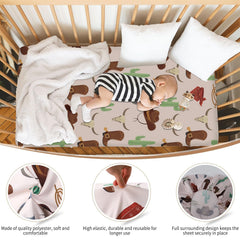 Sel Natural soft breathable crib sheet fabric for gentle touch on baby's skin.