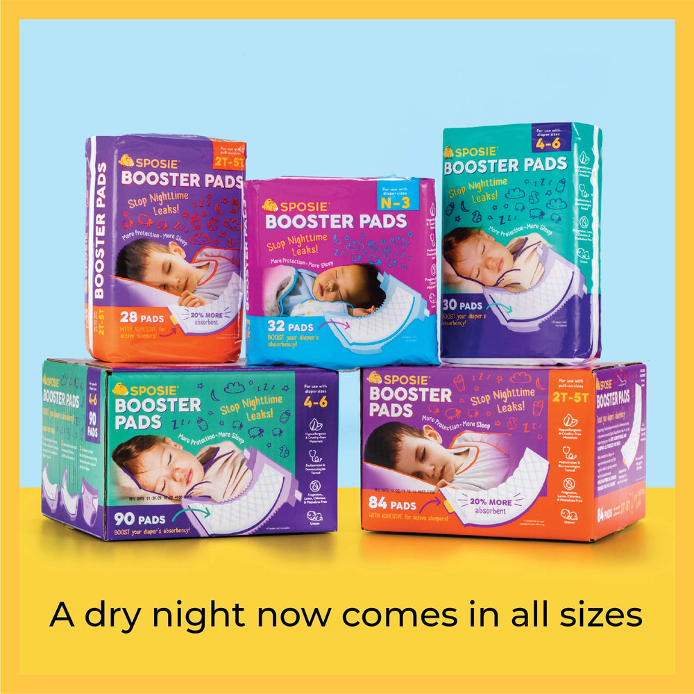 Select Kids Sposie booster pads USA-made emblem on packaging
