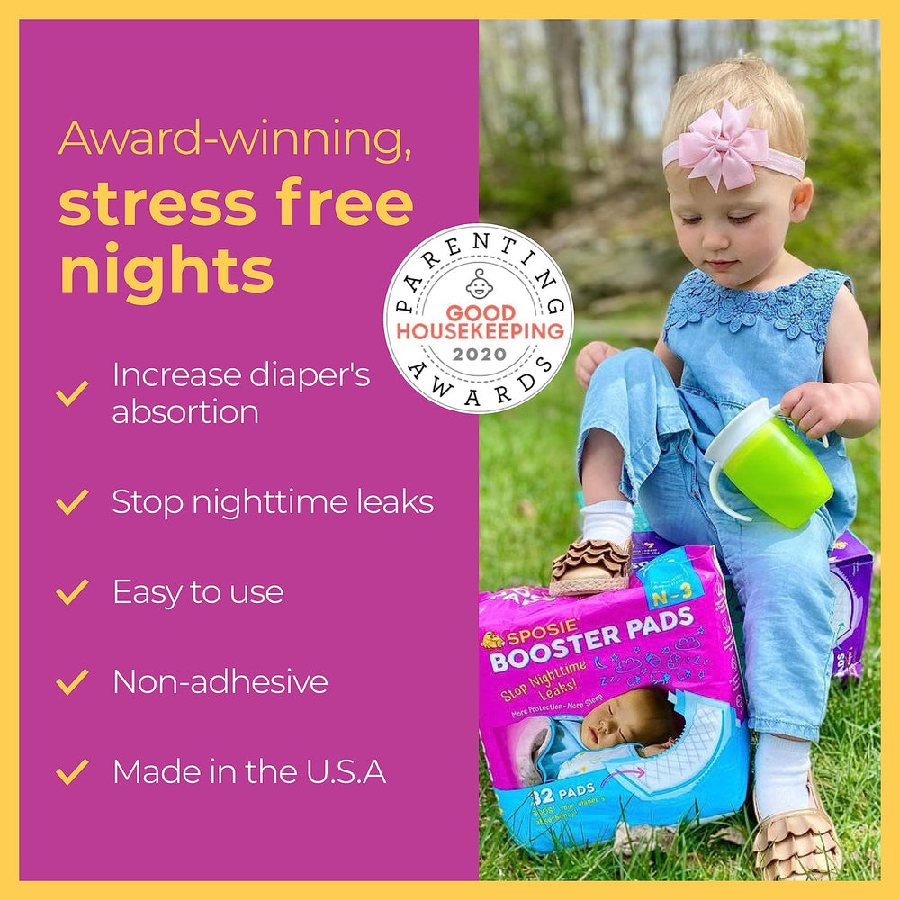 Select Kids Sposie non-adhesive diaper change close-up enables quick repositioning