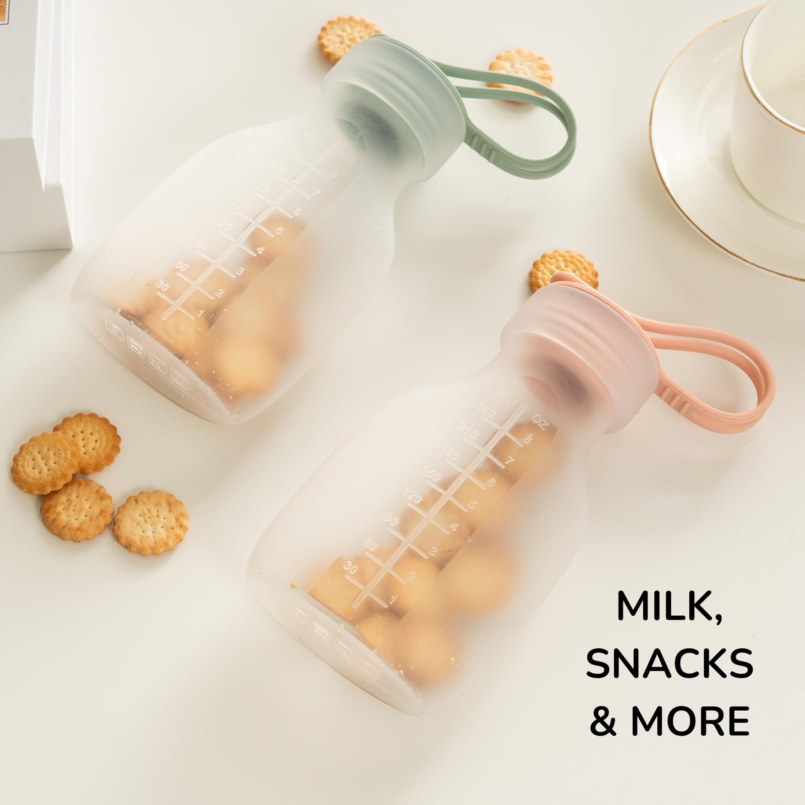 SelectShen dishwasher-safe silicone bags are easy to clean and sanitize.