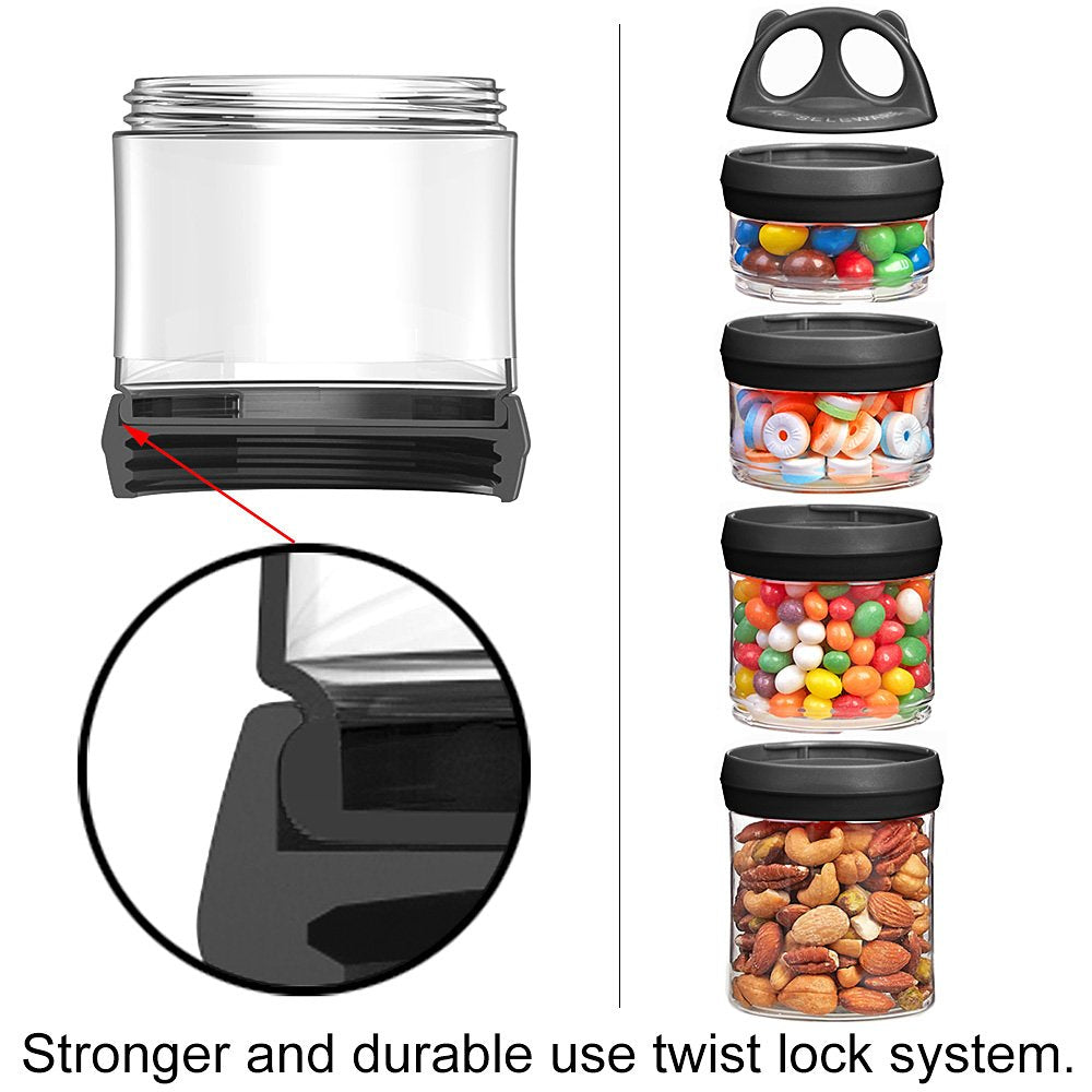 SELEWARE 11 oz jar demonstrates larger storage for fruits or snacks.