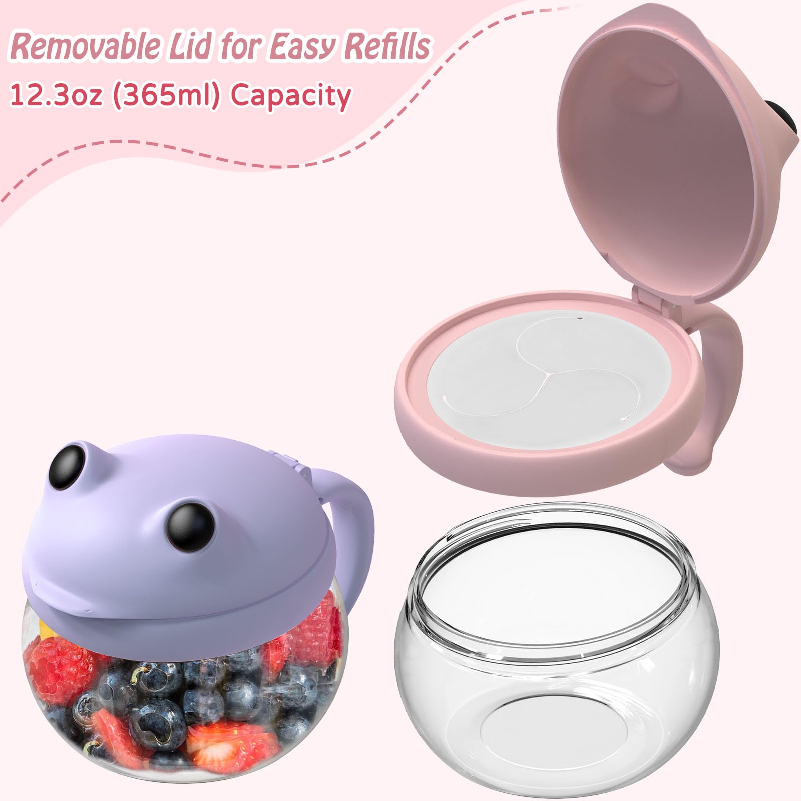 SELEWARE spill-proof lid close-up showing secure seal to minimize spills.