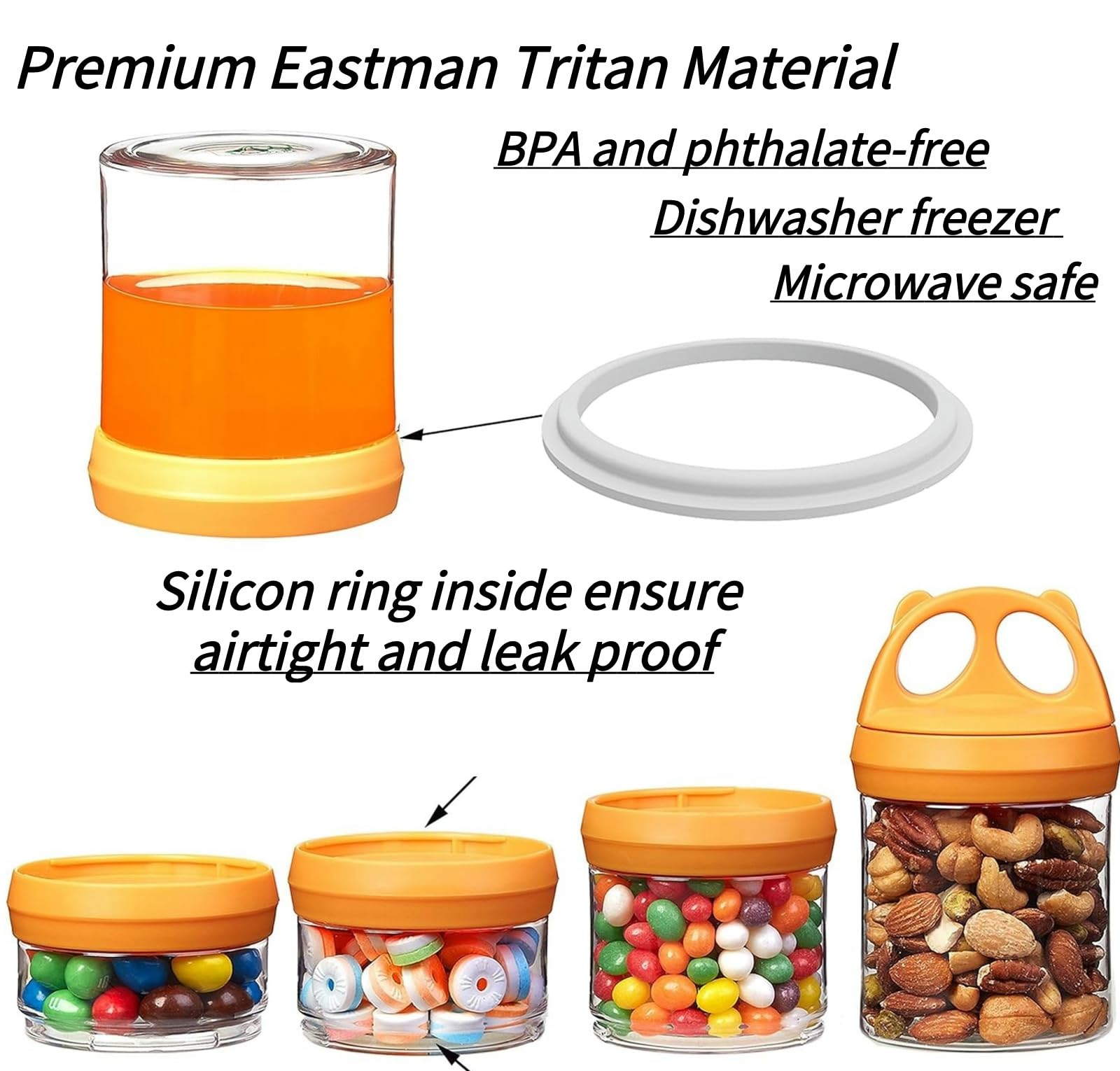 SELEWARE twist-lock system closeup highlights airtight, leak-proof seal for travel.