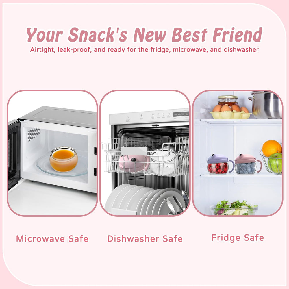 SELEWARE two-pack snack time use for siblings or swapping snacks.