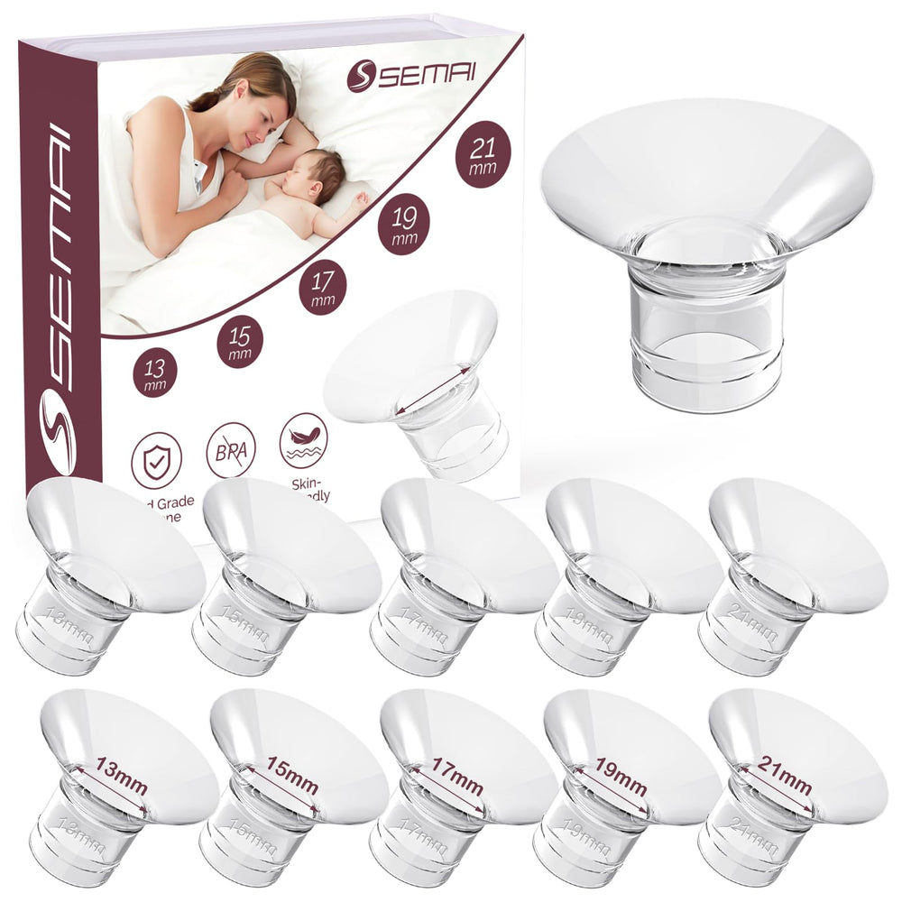semai flange insert 13mm pack provides comfortable fit for wearable pumps and smoother pumping.