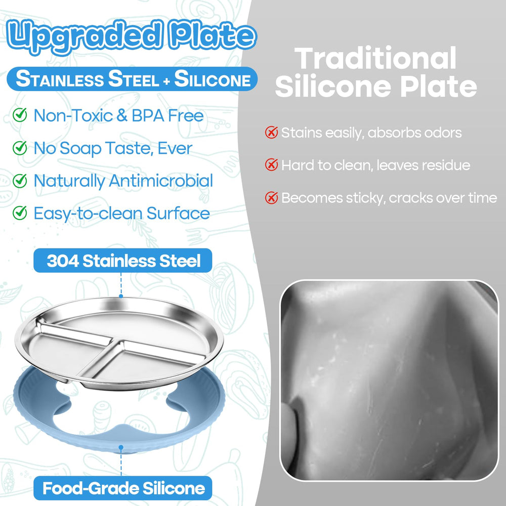 Semloo plates are dishwasher-safe for busy parents seeking quick cleanup