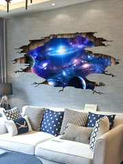 SENGTER 3D Galaxy wall decal stars and planets for space-inspired decor.