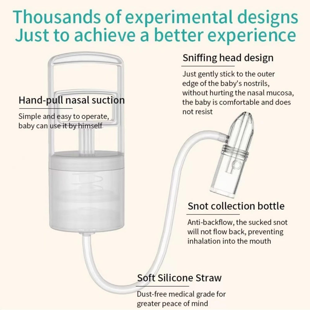 SENMAY nasal aspirator ergonomic grip makes one-handed operation easy for parents