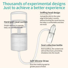 SENMAY nasal aspirator ergonomic grip makes one-handed operation easy for parents