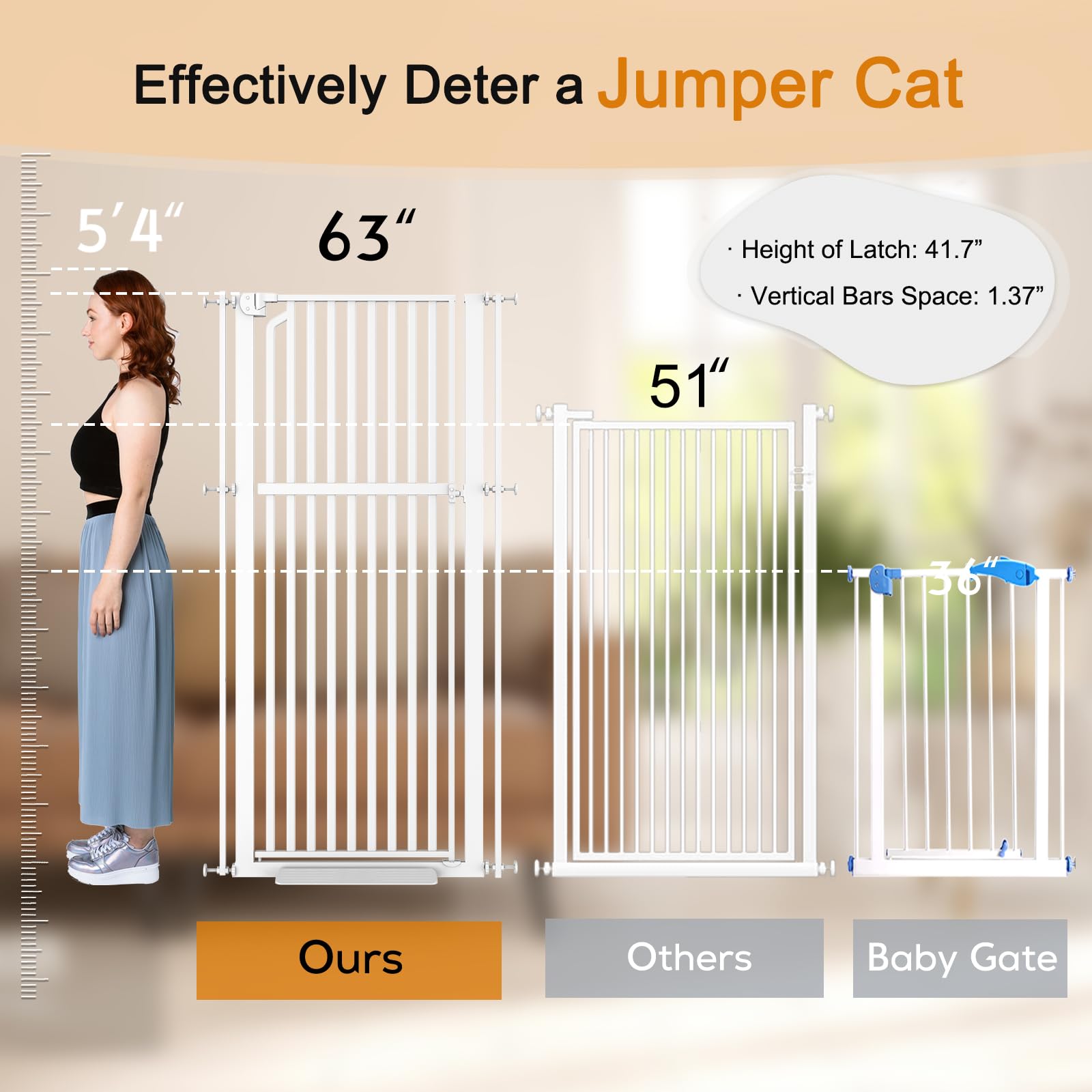 Senneny heavy-duty iron construction highlights durability against pets