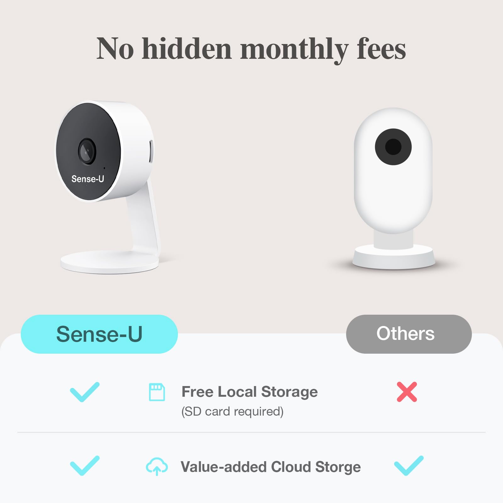 Sense-U sound and motion detection supports timely responses to your baby’s cues.