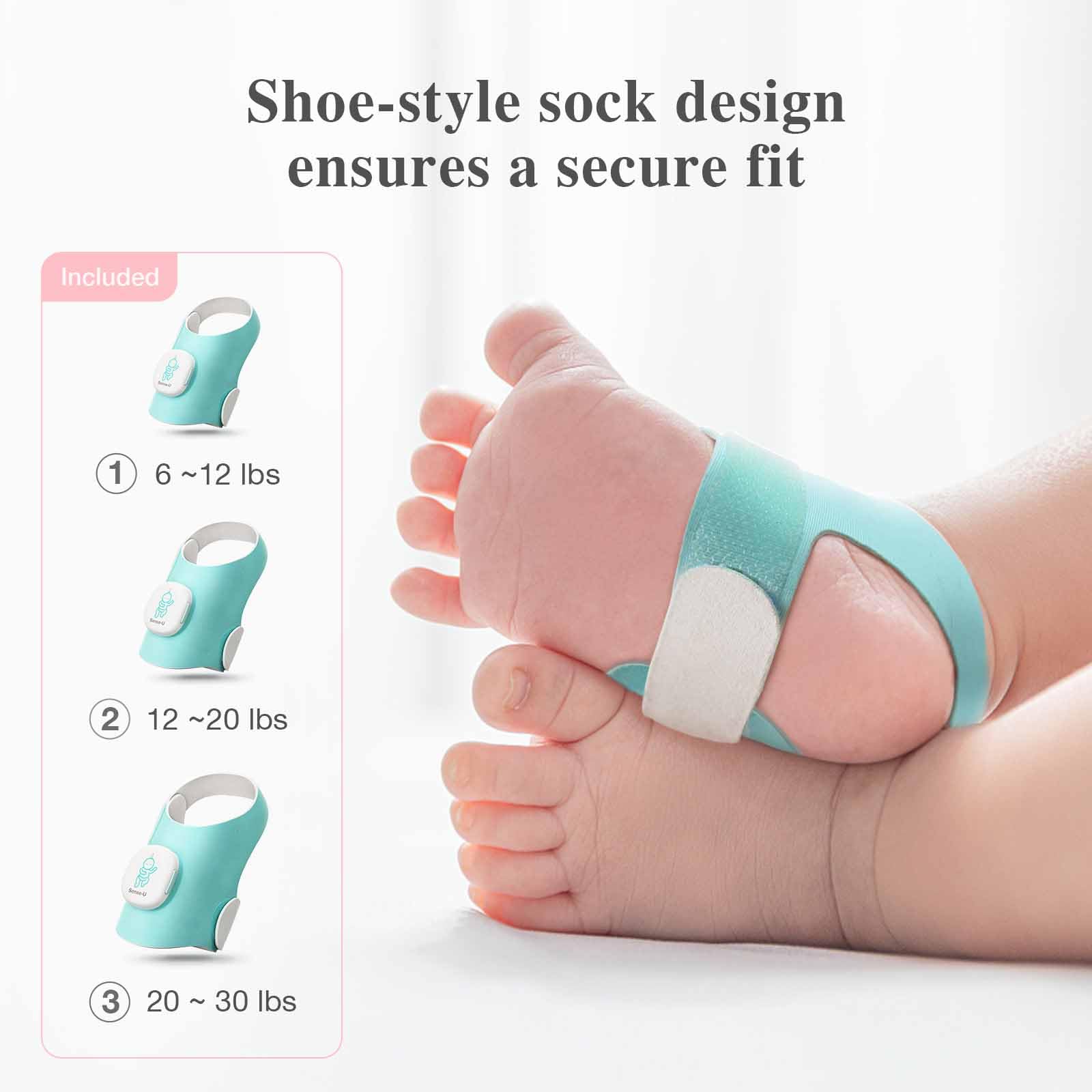 Sense-U twin monitoring supports watching two babies with one base station.