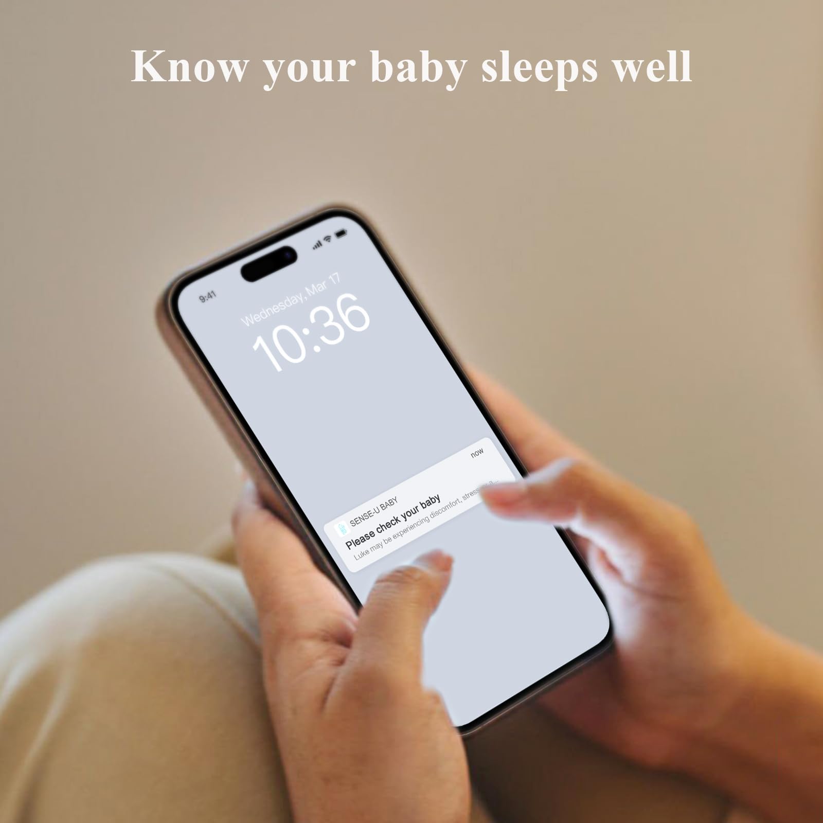 Sense-U two sizes for babies 1–12 months ensures secure fit.