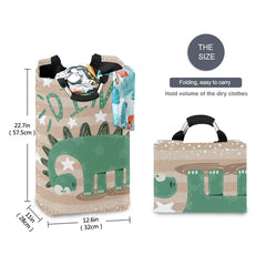 senya cute dinosaur storage basket collapsible design saves space when not in use