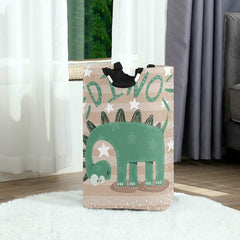 senya cute dinosaur storage basket in nursery demonstrates organized kids clothes storage