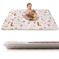 SEPARO baby play mat 1-2-inch thick cushion supports safe tummy time and play
