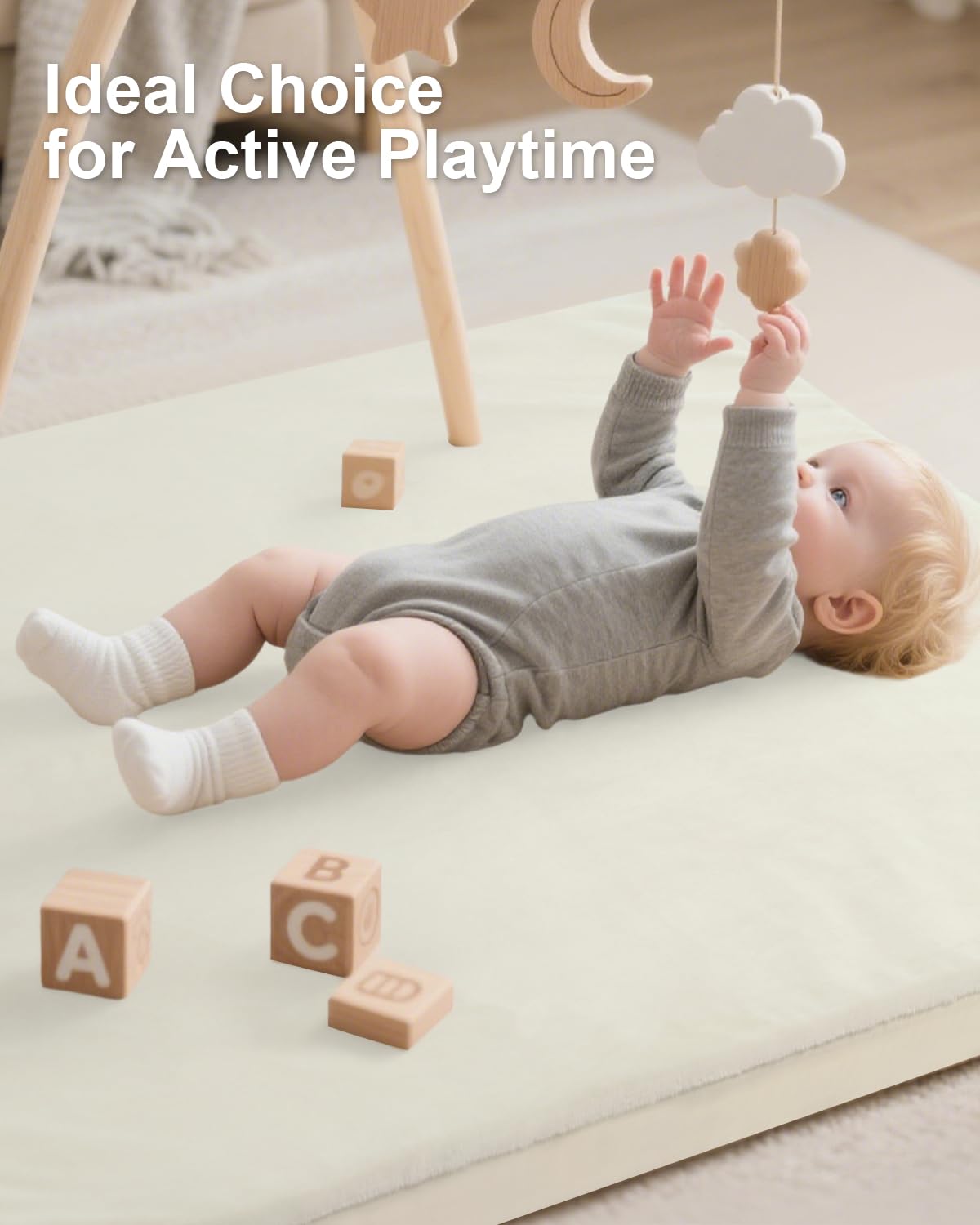 SEPARO 50x50 mat in tent-playroom setup for versatile spaces