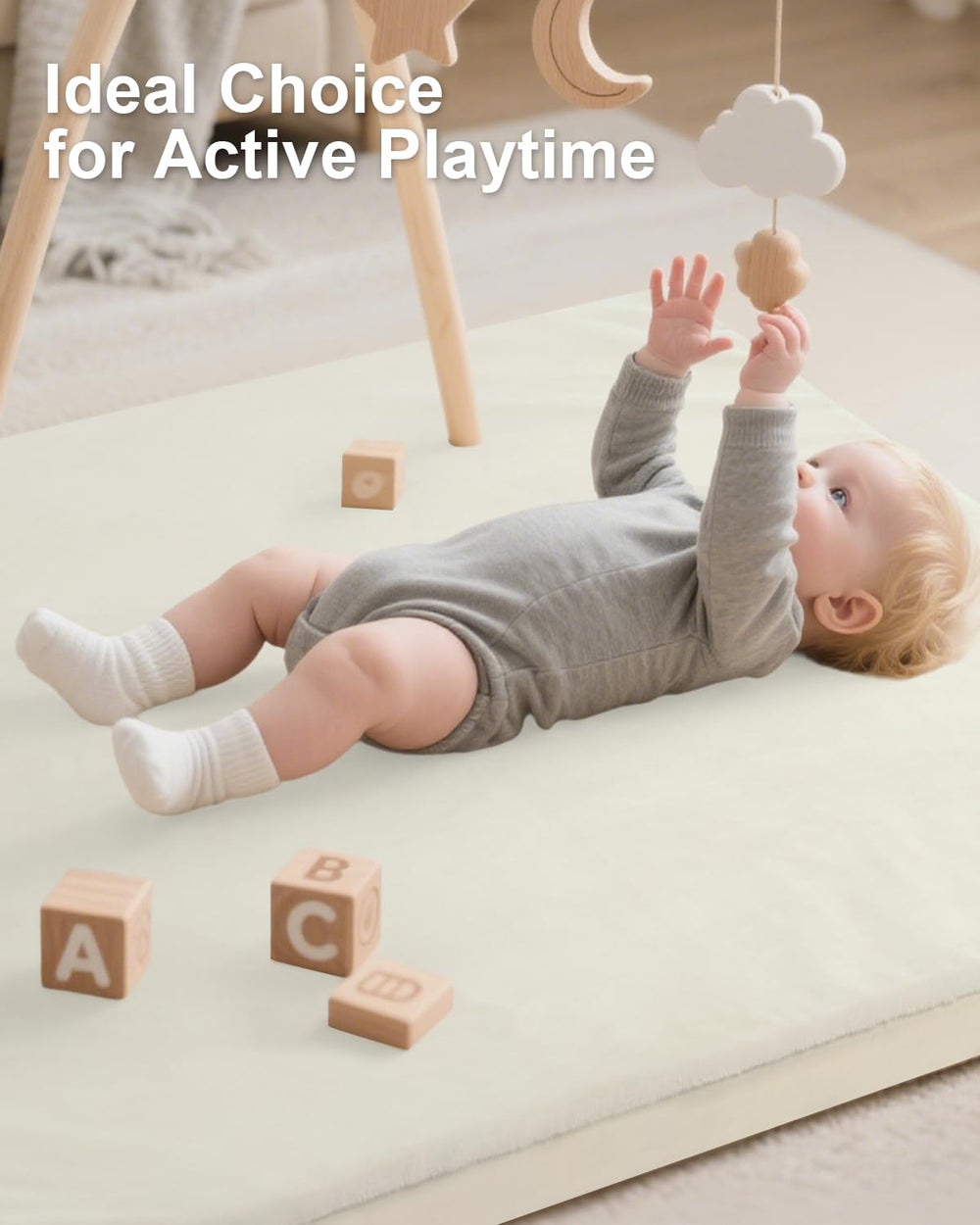 SEPARO 50x50 mat in tent-playroom setup for versatile spaces