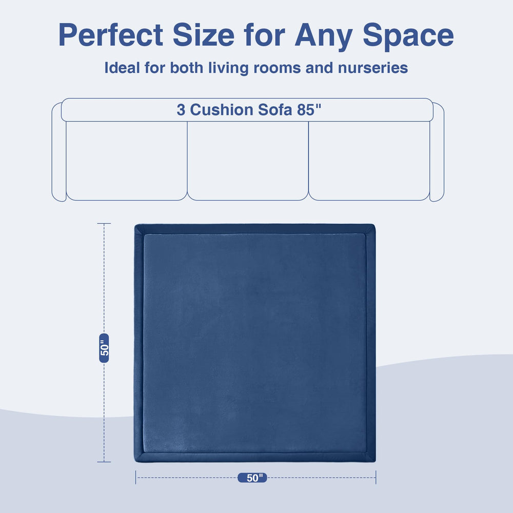 SEPARO 50x50 playpen-fit mat offers a stable open area.