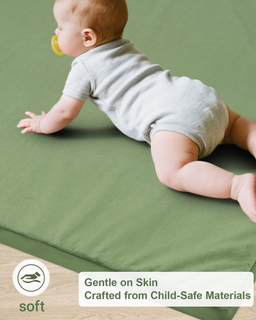 SEPARO anti-slip bottom keeps mat in place during play.