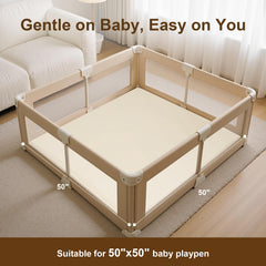SEPARO Baby Play Mat Foam Padding provides gentle support during play.