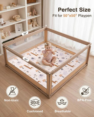 SEPARO with non-slip back prevents mat shifting during play
